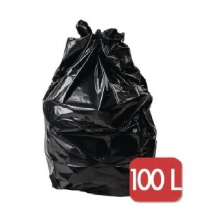 SACO PARA LIXO 100L PRETO 70X80 - PLASKEM