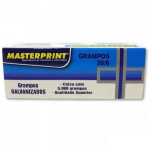 GRAMPO GALVANIZADO 26/6 C/5000 -  MASTERPRINT
