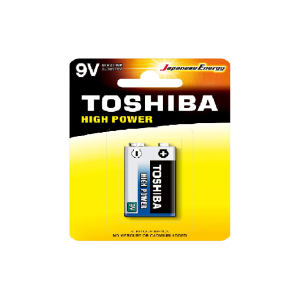 PILHA ALCALINA QUADRADA 9 VOLTS - TOSHIBA