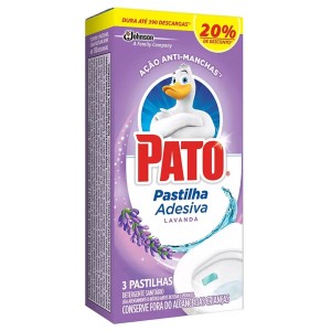 PASTILHA ADESIVA SANITARIA LAVANDA C/3UN - PATO