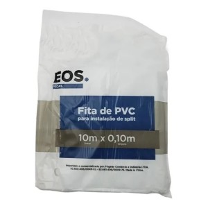 FITA PVC 10 METROS  X 0.10 CM BRANCA EOS