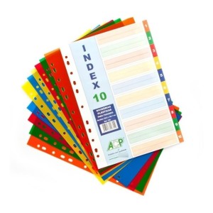 DIVISORIA PARA PASTA PLASTICA A4 COLOR 755 ACP