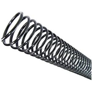 ESPIRAL ENCADERNACAO 14MM PLASTICO PRETO CAP.85FLS - SPIRAL