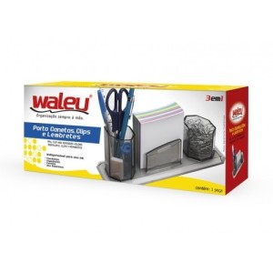 PORTA UTENSILIO ACRILICO TRIPLO CRISTAL - WALLEU