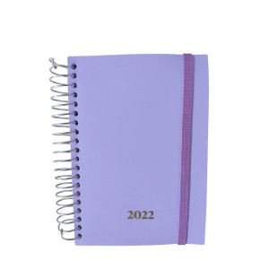 AGENDA ESPIRAL PP MEDIA LAVANDA SPIRAL