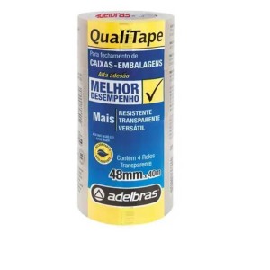 FITA ADESIVA 48X40 TRANSPARENTE 520 - QUALITAPE