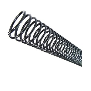 ESPIRAL ENCADERNACAO 14MM PLASTICO PRETO CAP.85FLS PLASPIRAL